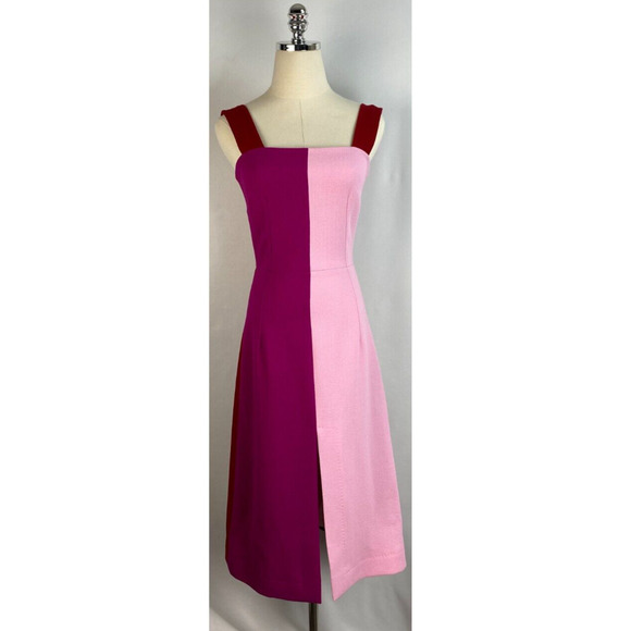 NWT DOLCE & GABBANA Dress Pink Colorblock Sheath Bodycon IT 36 US 0 - Picture 3 of 15